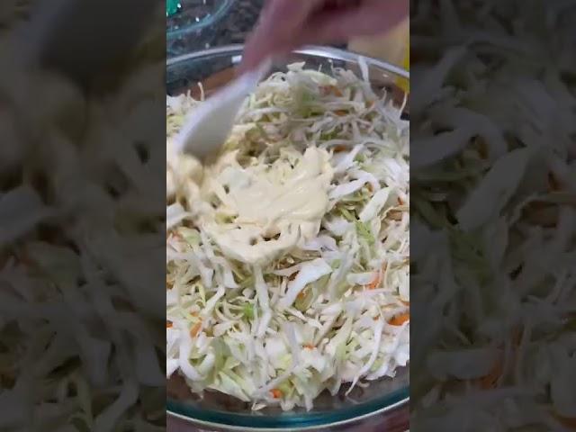 The Easiest Homemade Coleslaw Recipe You Can Make In Less Than 3 Minutes   #homemade