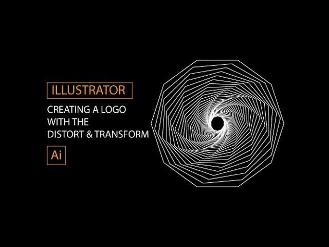 Illustrator Fun Learn - Creating a LOGO with the distort & transform tool