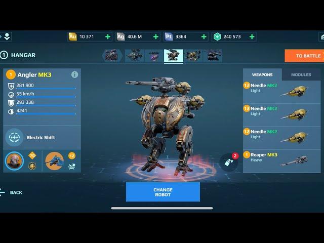 Angler Reaper Needle | War Robots Gameplay