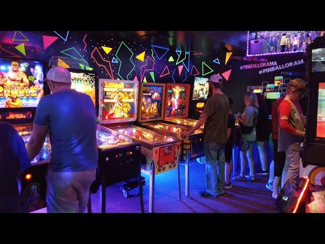 August 2023 at Seven's Pinballorama arcade in Prince Edward Island