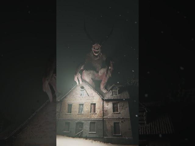 Krampus Rooftop #christmas #krampus  #shorts