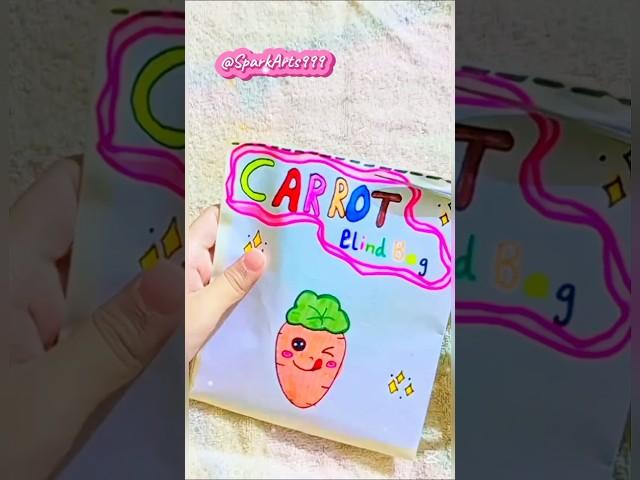 Carrot blind bag ️ #diy #craft #trending #art #asmr #fyp #shortsfeed #papercraft