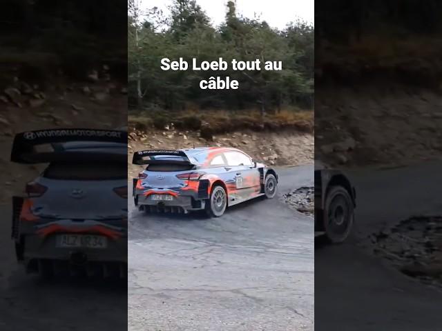 Sébastien Loeb tout au câble test Monte-Carlo