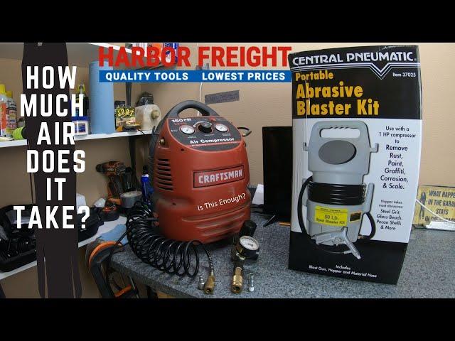 Review: Harbor Freight 50lb Abrasive Blaster, Can I Use A Small Air Compressor?