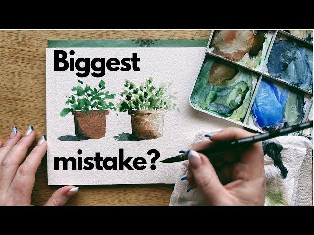 Biggest mistake I see beginner watercolor artists make, and how to fix it