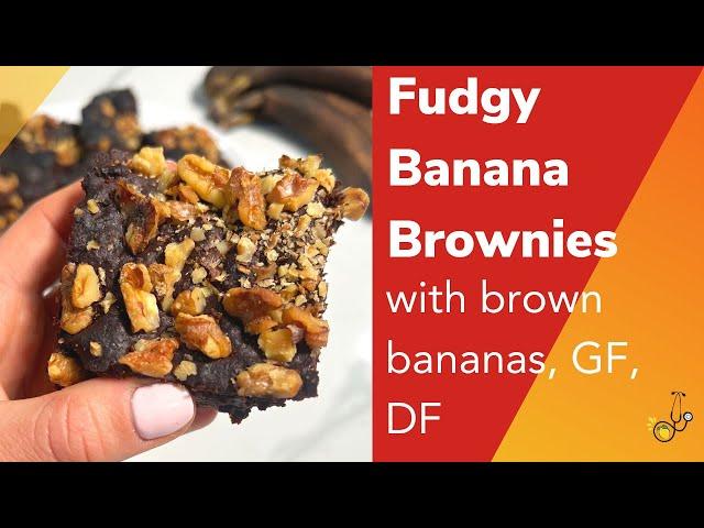 Brown Banana Fudgy Brownies - STOP THROWING OUT THOSE BANANAS!