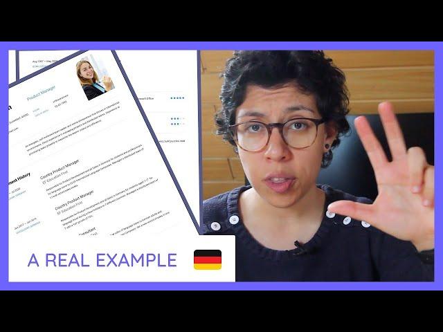 Germany CV FORMAT  [a GUIDE for EXPATS]