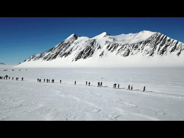 Runners brave freezing temperatures at Antarctic Ice Marathon