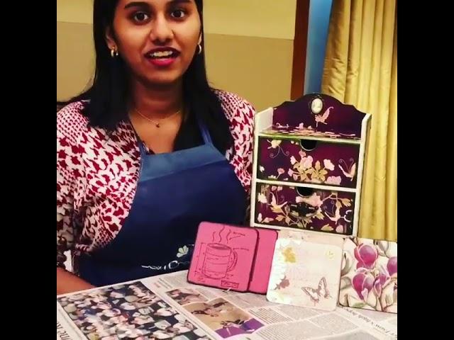 The Art Of Decoupage Workshop by Pooja D gupta