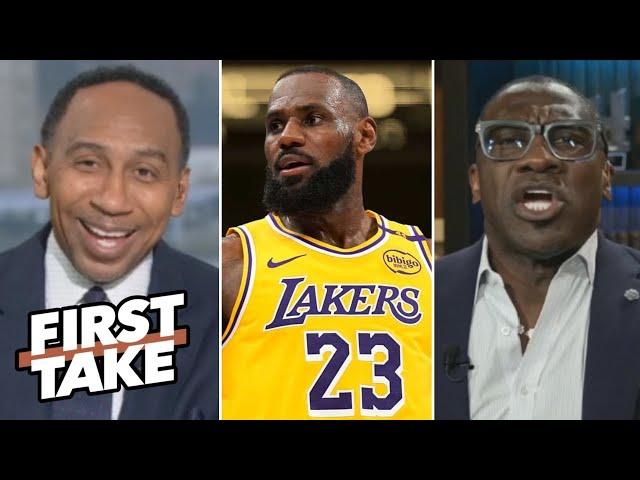 FIRST TAKE | That's why LeBron isn't the GOAT - Stephen A mocks Shannon after Lakers lose to Pistons