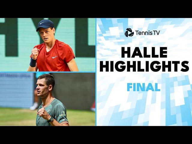 Jannik Sinner vs Hubert Hurkacz For The Title  | Halle 2024 Final Highlights