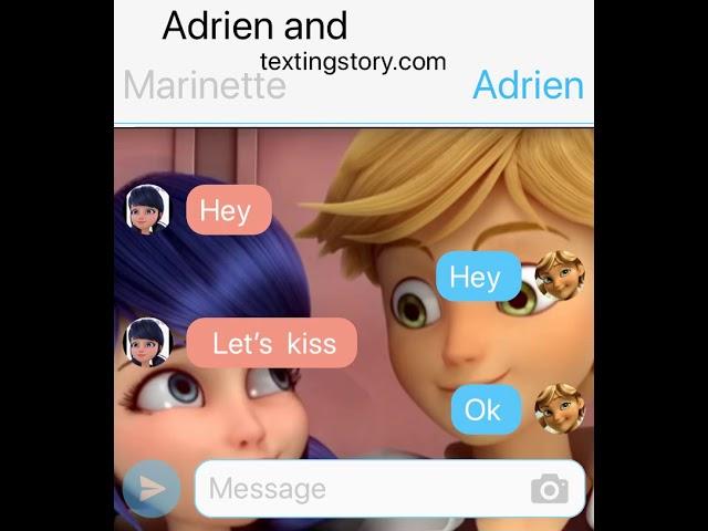 Part one of  marinette and adrien’s first kiss