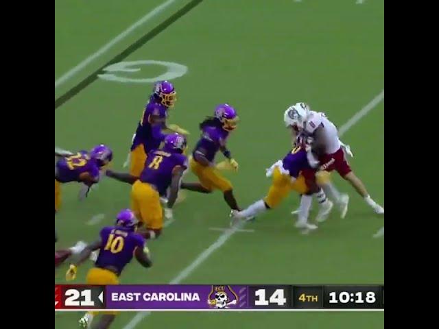 East Carolina's defense just shut down No. 13 NC State on 4th-and-goal 