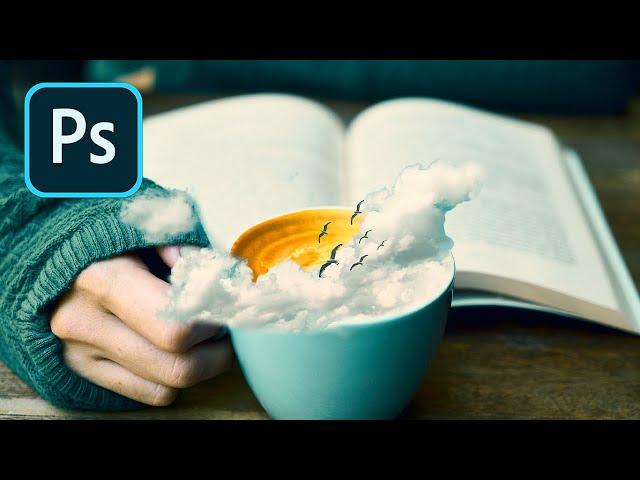 Tutorial Photoshop - Manipulação Xícara de Café | Squill Tutoriais