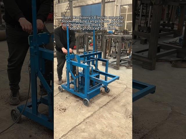 Low price portable push mold cement concrete hollow blocks brick laying machine#blocks