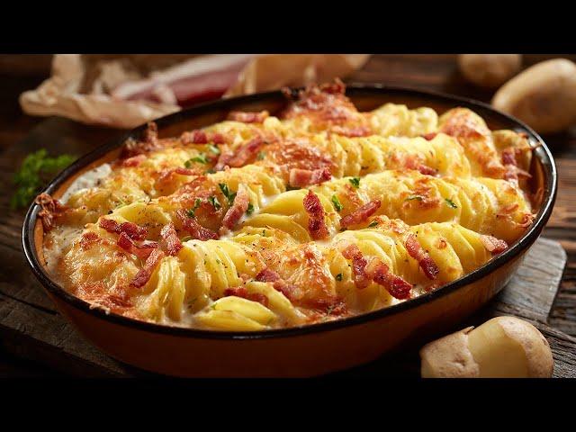 I take potatoes and 3 eggs. This recipe will drive you crazy! Dinner recipe!