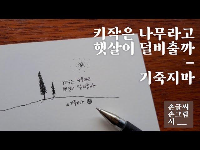 [용용일기 손글씨] 자신의 모습 그대로 괜찮아요 / 응원의 짧은글