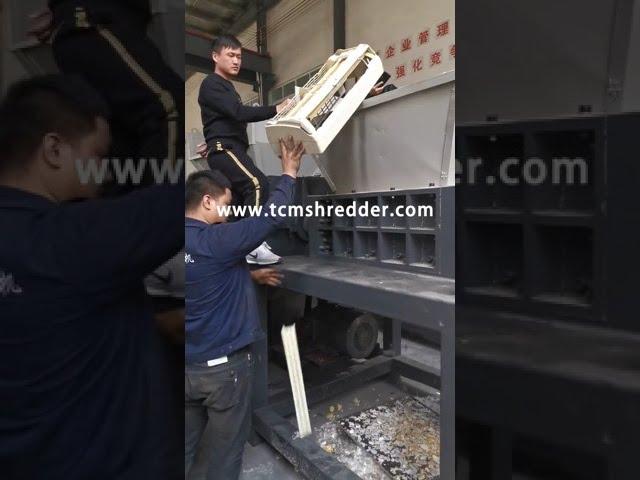 Household air conditioner shell shredder