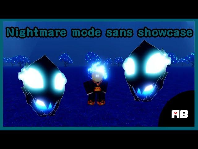 [alternate battlegrounds] nightmare mode sans showcase | #showcase #skin #undertale #roblox