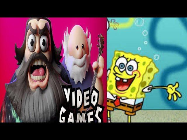 Tenacious d video games but its spongebob