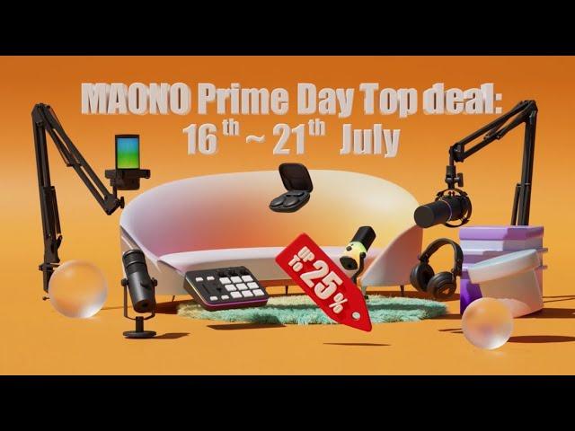  Maono Prime Day Reminder!  Don't miss out on the top deal from ：July 16th to 21st  PDT #maono