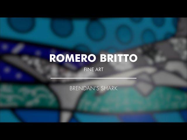 Brendan's Shark | Limited Edition Print | 20in x 40in | Romero Britto Fine Art