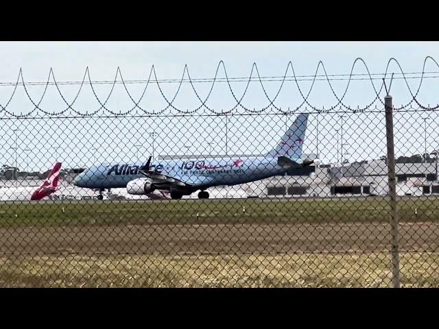 Alliance Airlines (Air Force Centenary Livery) QF1988 E190AR VH-UYB, 11.55am dep MEL to TSV,28 Oct23