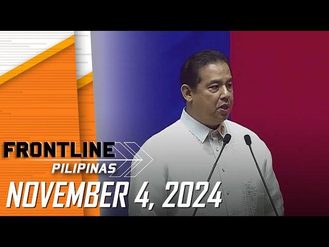 FRONTLINE PILIPINAS LIVESTREAM | November 4, 2024