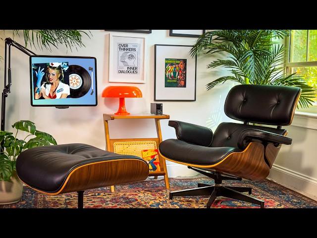 I Built a RETRO Lounge in my MODERN Home Office