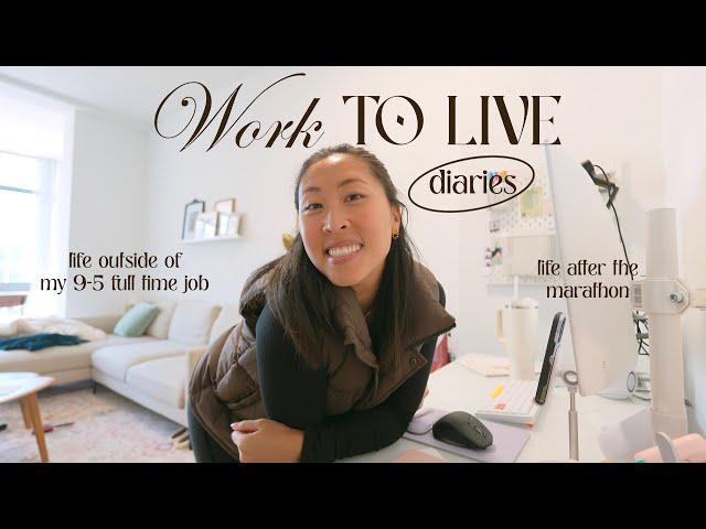 Work to Live Diaries: What life outside of work looks like after the marathon & being flexible