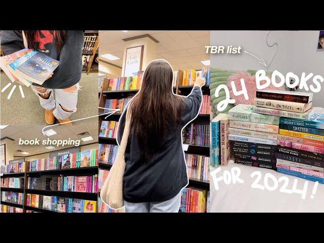 book shop with me + haul! 24 books I want to read in 2024