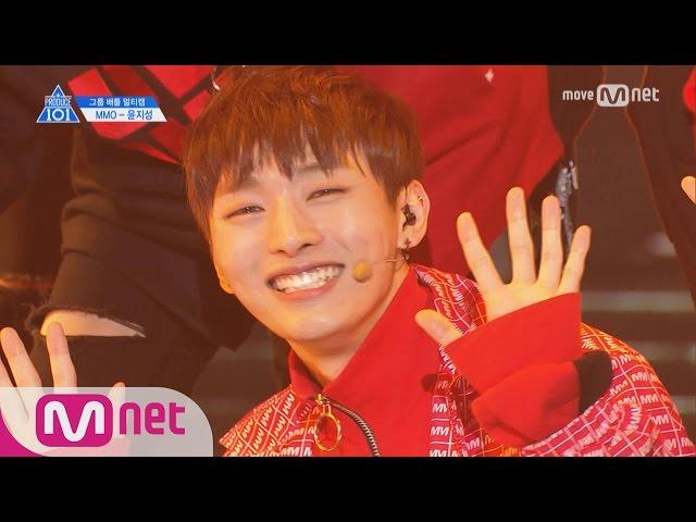 PRODUCE 101 season2 [단독/직캠] 일대일아이컨택ㅣ윤지성 - 2PM 10점 만점에 10점_1조 @그룹배틀 170421 EP.3