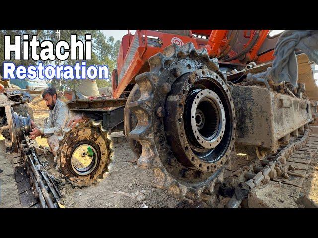 How To Hitachi Excavator Final Drive Repairing Process | Hydraulic Planetary Final Drive Repair