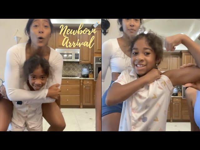 Omarion & Apryl Jones Daughter Amei Lifts Mommy To Show How Strong She Is! 