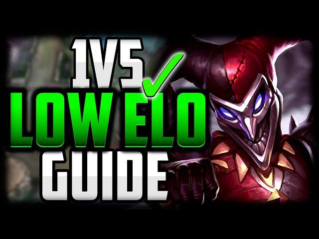 How to Shaco & Carry Low Elo - Shaco Beginners Gameplay Guide Season 14 League of Legends