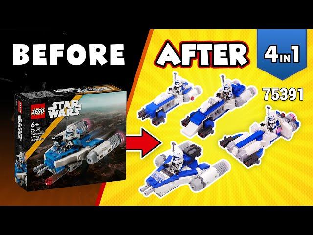 LEGO Master Builder Shares 4 AMAZING Captain Rex Y-Wing Microfighter Alternate Builds