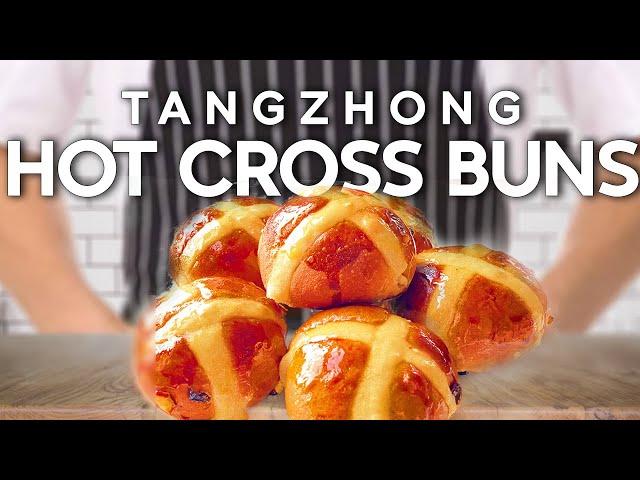 Tangzhong Hot Cross Buns - Soft and Fluffy Tangzhong Hot Cross Buns - Michelin Star Recipe