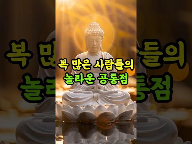 복 많은 사람들의 놀라운 공통점ㅣ불교지혜ㅣ복짓는습관ㅣ마음수행 #명언 #자기수행 #인생조언