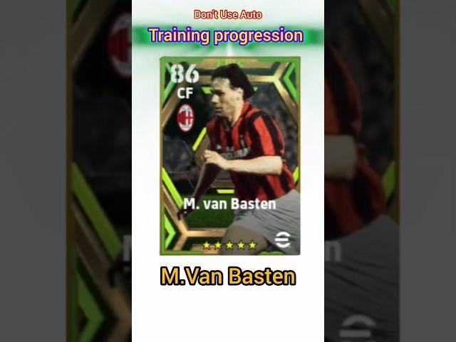 Epic M. Van Basten Training Progression In EFootball 2024