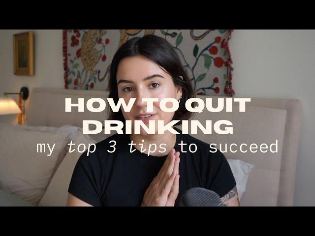 How to quit drinking alcohol | 3 steps to get sober & stay sober