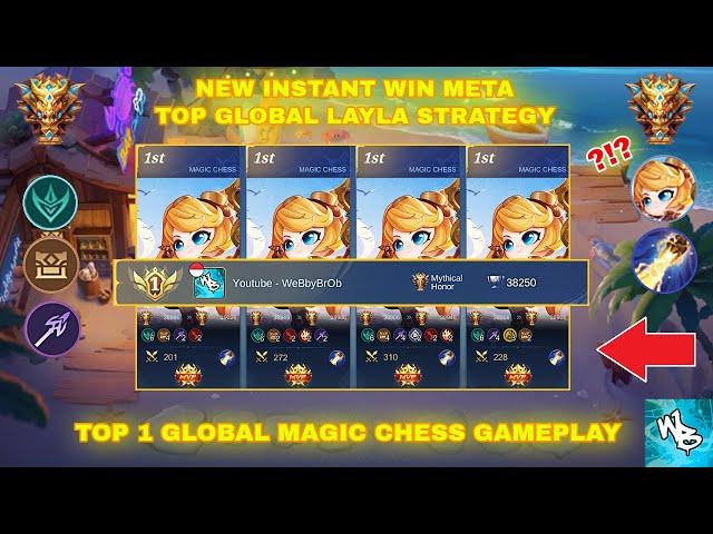 NEW UNBEATABLE EARLY GAME LAYLA META STRATEGY - MAGIC CHESS BEST SYNERGY - Mobile Legends Bang Bang