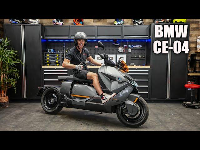 RIDING a 2023 BMW CE04 Electric Scooter | Top Speed Review |