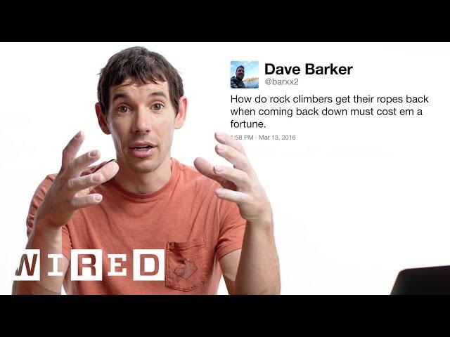 Alex Honnold Answers Rock Climbing Questions From Twitter | Tech Support | WIRED