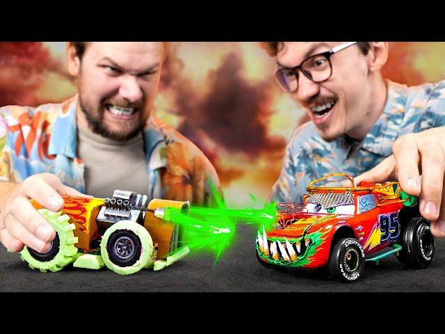 Lightning McQueen VS Remote Car ️️ We Build Epic Cars & Test Them In A Battle