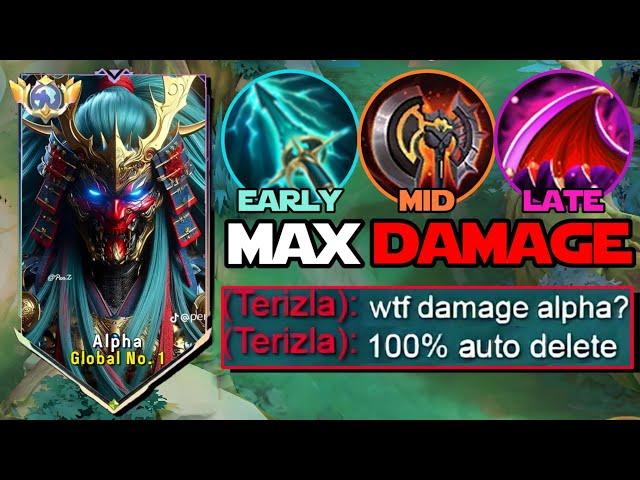 GLOBAL ALPHA NEW BRUTAL TRUE DAMAGE BUILD AND EMBLEM 2024!!! (hack build pls try )