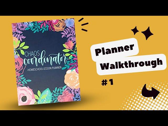 Chaos Coordinator Homeschool Lesson Planner Review & Walkthrough [Review #1]