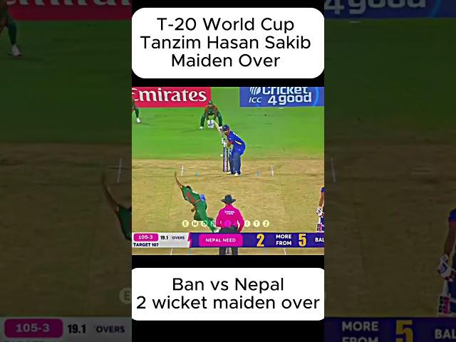 anzim Hasan Sakib’s Magic Maiden A Dream Start in T20 World Cup 2025!