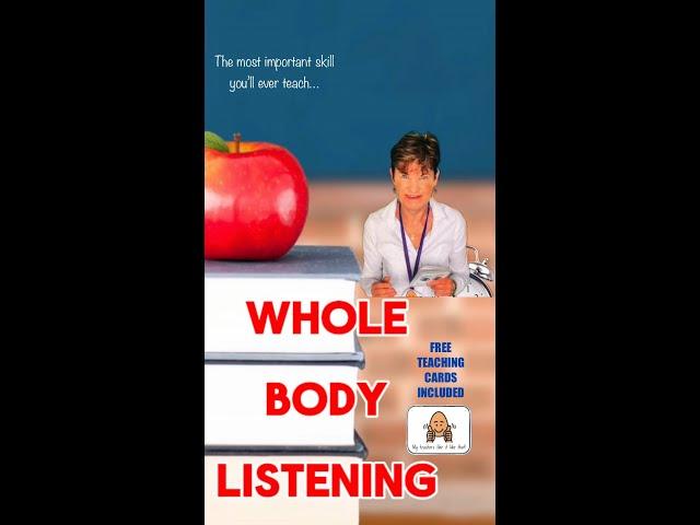 The ONE LISTENING SKILL that ALL PRESCHOOL TEACHERS must TEACH! #preschoolteacher #preschoollearning