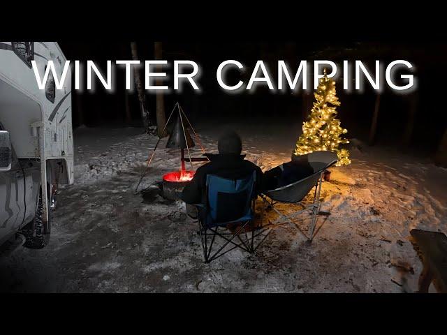 Truck Camping in the Snow for Christmas 