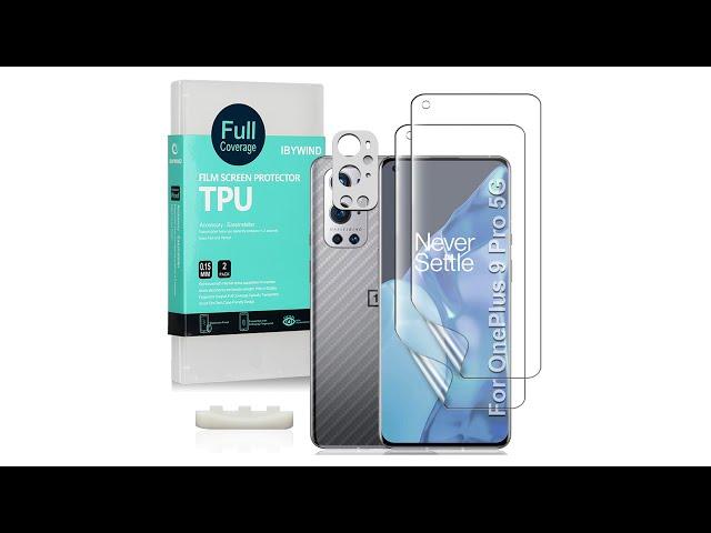 Oneplus 9 Pro TPU Protector With Back Skin Protector& Camera Lens Protector From Ibywind